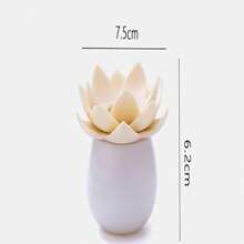 Lotus Cleaning Swab Cylinder Home Use Toothpick Box Cleaning Swabs Storage Portable Bamboo Toothpicks Holder - Multicolor - View 4