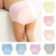 2pcs/1pc Training Pants Set For Teenagers-Waterproof And Washable Diapers, Suitable For Boys And Girls, Learning To Use Bedpans. - Solid Color Cloth Diapers - View 11