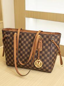 Shopper, Handtasche mit großem Fassungsvermögen, modisch vielseitiger Umhängetasche für Frauen, 2025 neue Patchwork Retro Lässig Damen Tasche