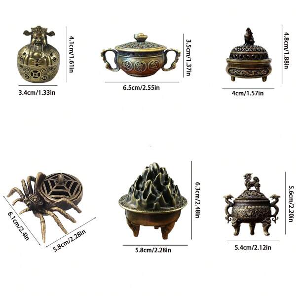Zen Incense Burner, Fortune God Incense Burner Wealth Ingot Incense Burner Tripod Qilin Mythical Beast Incense Burner, Elegant Fragrance Decoration Rama Rama Gifts Birthday Graduation