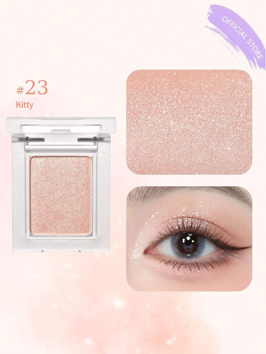 HOLIKA HOLIKA 我的最爱：23色猫眼眼影盘，闪亮自然眼影粉，显色度高，易于晕染，持久不脱妆，24小时持妆，韩式彩妆，Eyeglitz，K-Beauty，0.06盎司（1.7克），礼盒装
