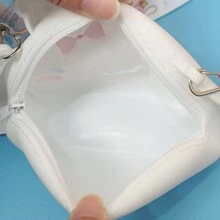 Sanrio Sanrio Hello Kitty & Kuromi Anime My Melody Sweetheart Shoulder Bag,Waterproof Shoulder Handbag,Cute Cable Organizer Bag, Small Objects Storage Bag, - Handbag With Coin Bag And Backpack Function - Made - Back To School Bag & School Supplies,Suitable For Casual Outings Stationery Supplies Gifts For Christmas Merry Christmas Christmas Trees Christmas Lights & Halloween