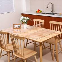 PVC 1.0mm Thick Transparent Tablecloth, Waterproof, Oil Resistant, Heat-Resistant ,Scratch Resistant, Tablecloth, Table Surface Protective Film, Suitable For Home Hotel Dining Table Cloth, Tea Table Cloth, Home Tablecloth 1pc