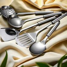 不锈钢烹饪用具套装：锅勺、铲子、汤勺、耐热厨房用具