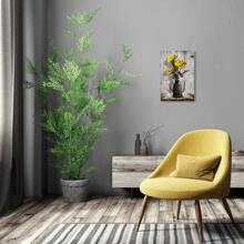 Rustic Sunflower Canvas Wall Art: Vintage Flower Picture Print Farmhouse Wall Decor - Floral Pot Decorative Wrapped Canvas Framed Artwork Decoration For Bedroom Home Office Ready To Hang 10x15inch(Framed Wrapped Canvas)