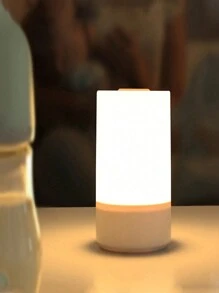 1 触摸控制暖灯床头灯，护眼 LED 夜灯，USB 插入式/可充电 2 种模式电源睡眠灯，夜间护理婴儿灯 - 白色 - 查看 3