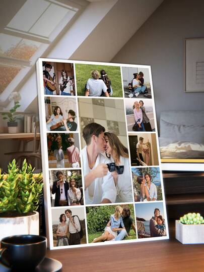 1Pc Personalized Photos To Canvas Print - Canvas Prints With Your Photos On Custom Wall Art For Bedroom, Living Room, Custom Best Friend Photos, Wedding, Baby, Pet, Family, Love, Couple, Friend, Picture, Photo, Framed Wall Art, Valentine's Day, Valentine's Day Decor High-Quality Custom,Personalized,Unique Ideal Gifts For Her Boyfriend,Girlfriend For Anniversaries,For Valentine's Day,For Mother's Day,For Birthdays,For Children's Day,For Father's Day,For Graduation,For Weddings,For Housewarming Living Room,Home