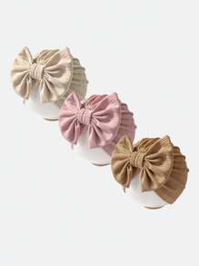 1pc/2pcs Girls' Hat, Baby Girl Autumn Dress, Baby Girl Winter Outfit, Holiday Anniversary Decoration, Red Accessories, Girls' Autumn Set, Bow Hat, Multiple Colors Available, Suitable For Indoor And Outdoor Wear - Multicolor - View 7