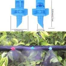 Adjustable Gray Mist Nozzle, 47mm Drip Tube, 3-Way Sprinkler Head, Garden Irrigation, Automatic Watering System - Gray+Black - View 2