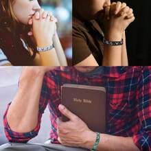 40 piezas Brazaletes trenzados WWJD, pulsera tejida ¿Qué haría Jesús?, accesorios cristianos religiosos para recaudación de fondos