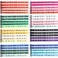 40 piezas Brazaletes trenzados WWJD, pulsera tejida ¿Qué haría Jesús?, accesorios cristianos religiosos para recaudación de fondos