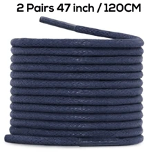 2 双厚圆形打蜡鞋带，男女通用替换鞋带 - 彩色 - 查看 18