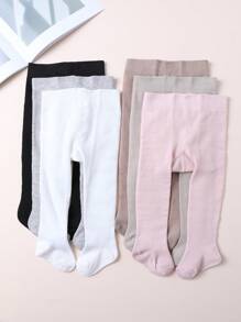 6雙嬰幼兒女童純色內搭褲 0-12歲 - 彩色 - 查看 8