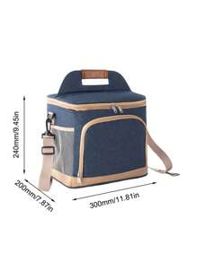 1 szt. 16L torba na lunch dla kobiet i mężczyzn, studentów, torba na lunch, szczelna, izolowana, miękka, duża torba chłodząca na lunch - wielokrotnego użytku pudełko na lunch do biura, pracy, szkoły, pikniku, plaży, torby szkolne, torby do przechowywania dla nauczycieli, zewnętrzny pakiet chłodzący, zewnętrzny pakiet termiczny, torby do klasy, torby do organizacji w klasie