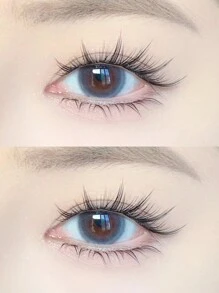 100 件/包自粘式九尾自然假睫毛，适合初学者的兔毛分段设计，看起来自然，眼睛拉长，体积大，睫毛簇，睫毛簇，单根睫毛，睫毛，假睫毛