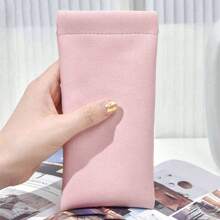 Estuche portátil personalizado para gafas, bolsa de almacenamiento para gafas de sol y gafas, bolsa de terciopelo a prueba de aplastamiento con cierre automático, funda premium para gafas - Bolsa de gafas portátil - Ver 10