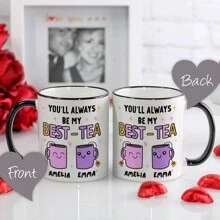 Quà tặng ngày lễ tình nhân, Quà tặng bạn thân, Quà tặng BFF, Quà tặng Giáng sinh, Đồ trang trí Giáng sinh, Đồ trang trí Giáng sinh, Quà tặng Lễ tạ ơn, Cốc tùy chỉnh, Cốc cà phê Gossby Friend - BẠN SẼ LUÔN LÀ TRÀ TỐT NHẤT CỦA TÔI - Quà tặng bạn thân dành cho phụ nữ - Quà tặng tình bạn Giáng sinh cho bạn nữ - Quà tặng sinh nhật bạn thân - Quà tặng BFF tuyệt vời - Cốc gốm 11oz & 15oz - Hồng - Xem 7