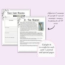 Guide de tarot pour débutants : Ensemble complet avec signification, disposition et tables de récitation - Pages faciles à lire pour une lecture intuitive des cartes