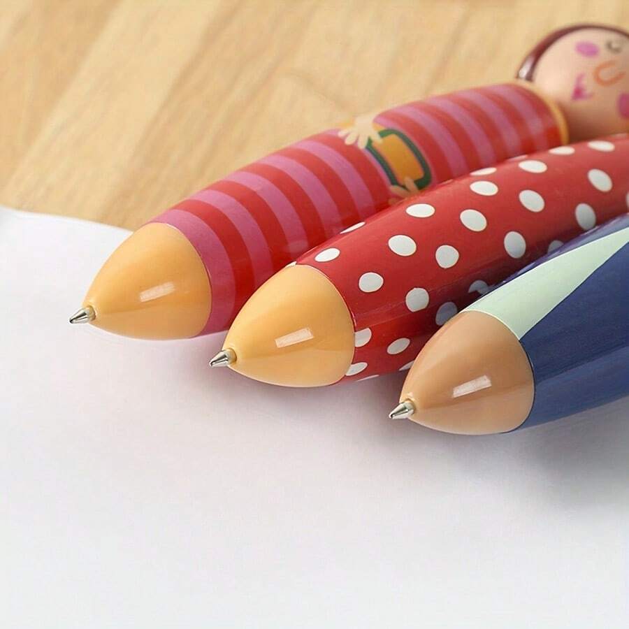 Leery 5 Pieces Japanese Novelty Doll Designed Ballpoint Pens, Cute ...