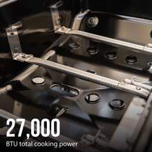 3 Burner Propane Gas Grillwith Side Table, Outdoor Grill, Suitable For Backyard, Terrace, And Gatherings, 450 Square Meters Of Cooking Space