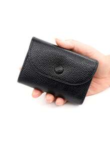 Minimalist Coin Purse, Portable Coin Pouch With Soft Leather Texture, Large Capacity Multi-Functional Wallet Card Holder