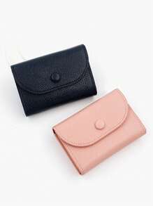 Minimalist Coin Purse, Portable Coin Pouch With Soft Leather Texture, Large Capacity Multi-Functional Wallet Card Holder