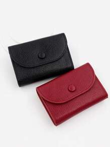 Minimalist Coin Purse, Portable Coin Pouch With Soft Leather Texture, Large Capacity Multi-Functional Wallet Card Holder