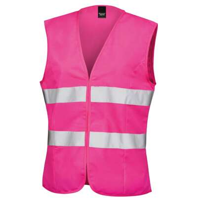 Result Gilet haute visibilité pour femmes/dames (rose fluorescent) - 120g/m² 100% polyester