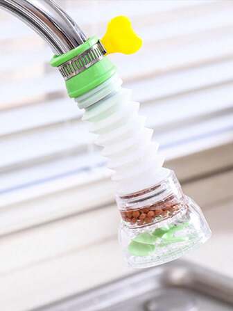 1PC/2PCS Faucet Filter, Splash Guard, Tap Shower, Extendable, Telescopic Head Kitchen Swivel Drainer, Kitchen Gadgets
