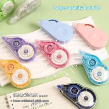 High-Quality Correction Tape With Large Capacity, Smooth Gliding, Non-Sticking, Non-Breaking Correction Tape - Ideal For Students, Compatible With Pencils, Ballpoint Pens, Rollerball Pens, Easy Correction Without Pressure, Must-Have School Supplies - Multicolor - View 8