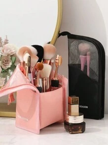 1 件便携式防水透气化妆包，大容量透明化妆品收纳袋 - 彩色 - 查看 1