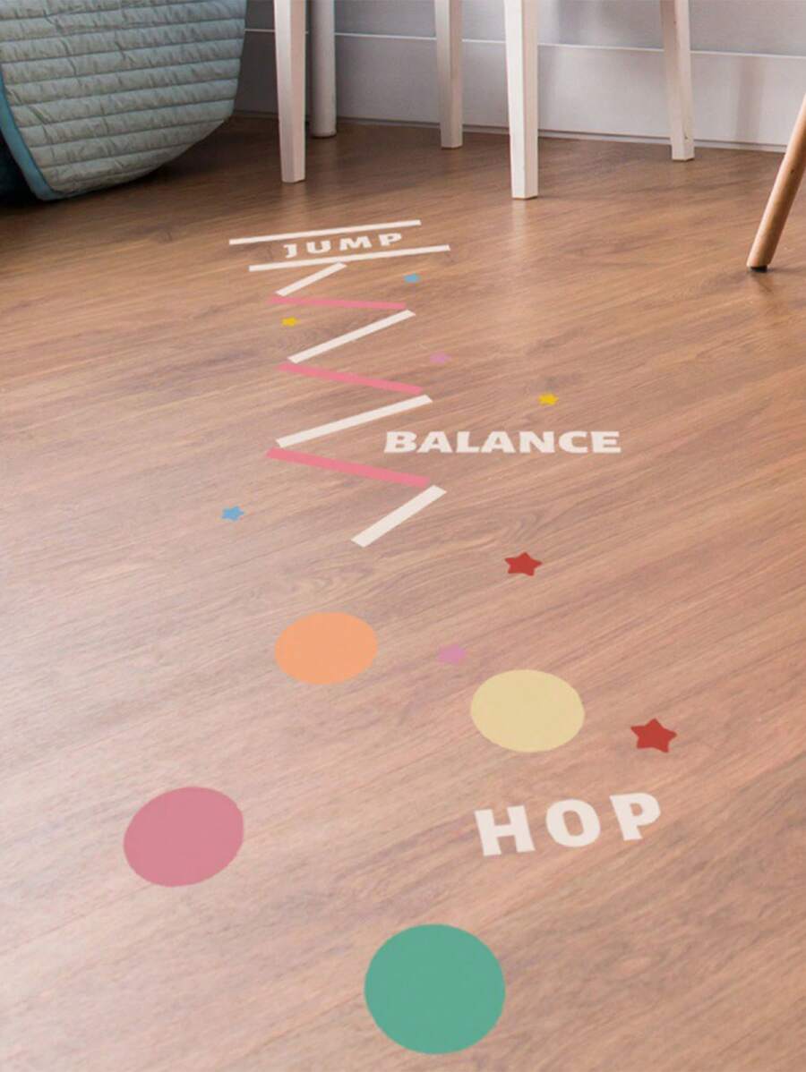 mama look 1 件波尔卡圆点和字母可移除墙贴，适用于地板、客厅、卧室装饰，自粘 PVC 墙贴礼物生日毕业贴纸个性化贴纸 - 彩色 - 查看 1