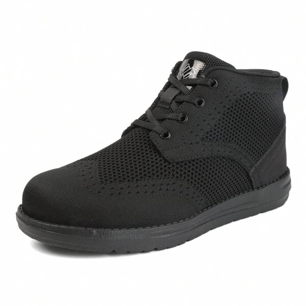 Steel Toe Shoes With Non Destructible Structure, Wide Work Safety Shoes, Anti Slip, Comfortable, Lightweight, Breathable Women's Steel Toe Sports Shoes