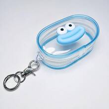 1pc Portable Mini Colorful Transparent Zipper Storage Pouch, Cute Cartoon Pattern Design, Multi-Functional Jewelry Organizer Bag For Earphones, Cables, Lipsticks, Keychains, Rings, Small Accessories, Travel Accessory Travel Essentials Holiday Essentials Bag,Room Decor, Bags,Makeup Bag,Vanity,Travel,Make Up Bag,Travel Essentials,Organizer,Storage,Travel Essential,Makeup Organizer,Makeup Bags,Make Up Organizer,Organiser,Toiletry Bag,Desk Organiser,Cosmetic Bag,Makeup Pouch,Make Up Organize,Vanity Accessories,Make Up Pouch,Make Up Bags