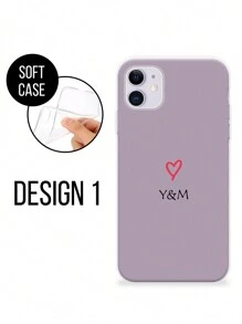 1pc Perforated High-Transparency Heart Custom Colorful Thickened Anti-Fall Painted Phone Case Protective Cover Compatible With Iphone 16/16 Pro/16 Plus/16 Pro Max, IPhone 15 Pro Max, Apple P13, P14, P11, P12, XS, XR, 7/8P, 7/8GES2, A50, A12, A32, A52, A72, A51, A21S, A13, A14, S22 Ultra, S23, A33, A53, S20 FE, Redmi 11, 12 Pro, 12/12X, Note 11, 9A, 9C, Poco X3 NFC, Redmi 10, 9, Note 9, 12C, Note 11 Pro, Redmi 10C, Note 8 Pro