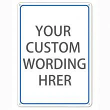 Señales personalizadas, señales de metal personalizadas, personalizadas para oficinas, empresas, lugares de trabajo, familias, Airbnb, señales de entrega, de 12 x 8 pulgadas, sin óxido. Señal de aluminio de alta calidad - Multicolor - Ver 25