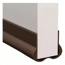 ESTUCHELANDIA Weatherstrip PVC Door Seal Strip Thermal Insulation, Dustproof Waterproof Adjustable Door Sweep For Indoor And Outdoor Double Protection