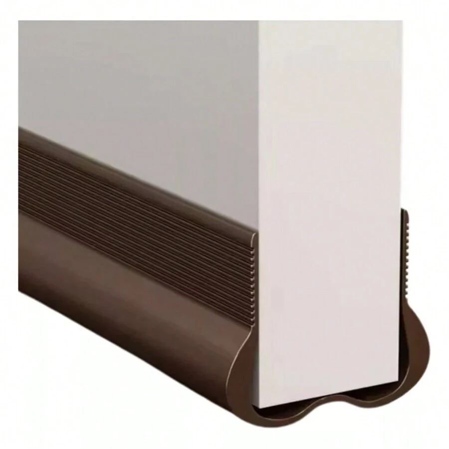 ESTUCHELANDIA Weatherstrip PVC Door Seal Strip Thermal Insulation, Dustproof Waterproof Adjustable Door Sweep For Indoor And Outdoor Double Protection