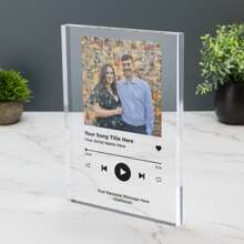 Customized Music Plaque With Your Own Image And Text. Acrylic Personalized Decoration, Desktop Ornament. Suitable As Gift, Memorabilia Craft For Autumn/Winter Gifts Birthday Graduation - Multicolor - View 10