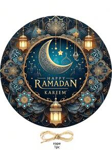 1pc Ramadan Sun Catcher, Used For Window Hanging Decoration, Ramadan Door Hanging Sign, Home Room Wall Decor, Ramadan Holiday Decoration, Spring Ramadan Garden Decor, Eid Al-Fitr Decoration, Ramadan Garden Gift