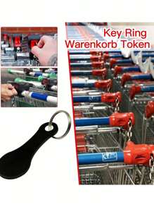 2 móc khóa kim loại bằng thép không gỉ kèm móc chìa khóa, móc khóa carabiner, đồng xu mở khóa xe đẩy hàng và mặt dây chuyền trang trí, đồng xu xe đẩy hàng có thể tái sử dụng, móc khóa, móc khóa hợp kim xe đẩy hàng, phụ kiện, móc khóa, móc khóa kim loại, hộp đựng đồng xu xe đẩy hàng - Nhiều màu - Xem 5