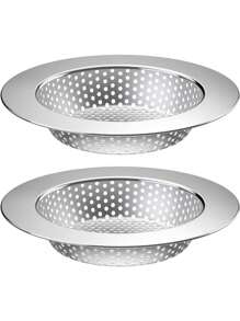1/2PCS Kitchen Sink Drain Strainer/Catcher/Basket/Cover/Filter/Trap/Screen, Stainless Steel, Dishwasher Friendly