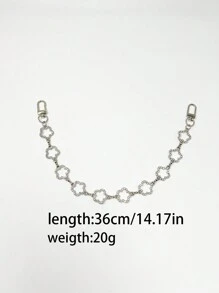 Nuevo estilo de bolso de mujer con cadena extensible decorativa de metal con mariposa, flor y estrella, accesorio de nicho versátil y de moda - Multicolor - Ver 6