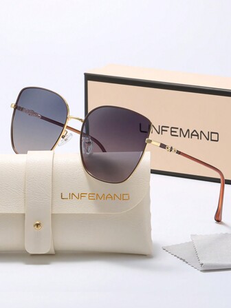  decorativos LINFEMAND com armação grande e formato olho de gato, estilo olho de gato, para mulheres, casual, elegante, para festa, viagem, presente de feriado para férias de verão na praia, ao ar livre, viagem