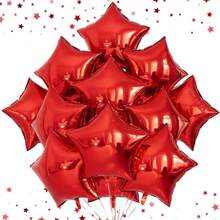 10pcs 18" Star Shaped Balloon, Holiday Celebration, Birthday Party, Wedding, Engagement, Valentine's Day, Anniversary Decoration - Multicolor - View 14