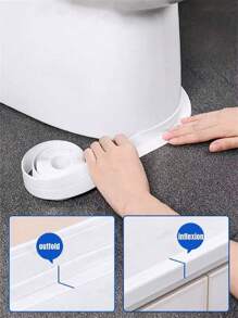 1 卷，白色填缝条，防水填缝胶带，PVC 窗户密封胶带，防霉防潮密封条，粘性密封条，用于门窗缝隙、水槽台面、台球桌、厕所角落，防水美观接缝贴纸，用于厨房水槽和浴室裂缝，耐用、卫生的美容贴片，适用于家庭维修。