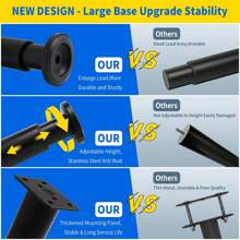 4 piezas Patas ajustables en altura para marco de cama/listón central de cama, patas de muebles metálicas ajustables para cama/sofá/armario/sofá/cómoda/mesa/silla, patas de repuesto resistentes para cama - Multicolor - Ver 4