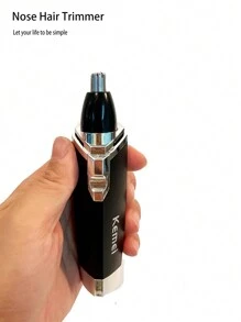 Kemei Tondeuse à poils de nez électrique KM-6512 pour hommes, outil portable pour couper les poils de nez, tondeuse à poils de nez et d'oreille