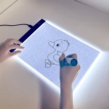 1 Set LED Drawing Board, 3-Level Adjustable Brightness, Drawing Tablet Pad, Light Box, Learning Education Aids - Multicolor - View 3