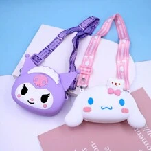 Sanrio Sanrio Hello Kitty & Kuromi Anime My Melody Sweetheart Shoulder Bag,Waterproof Shoulder Handbag,Cute Cable Organizer Bag, Small Objects Storage Bag, - Handbag With Coin Bag And Backpack Function - Made - Back To School Bag & School Supplies,Suitable For Casual Outings Stationery Supplies Gifts For Christmas Merry Christmas Christmas Trees Christmas Lights & Halloween